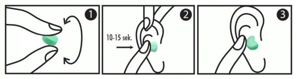 HASPRO silikoniniai ausų kištukai (27dB) - 6 poros - Image 12
