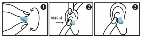 HASPRO silikoniniai ausų kištukai (27dB) - 6 poros - Image 23