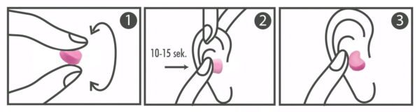 HASPRO silikoniniai ausų kištukai (27dB) - 6 poros - Image 17