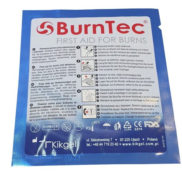 Hidrogeliniai Tvarsčiai nuo nudegimų BurnTec - Image 4