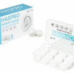 Haspro silikoniniai ausu kistukai 27db 6 poros.balti militra. jpg 3