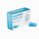 Haspro silikoniniai ausu kistukai 27db 6 poros.melyni militra.3 3