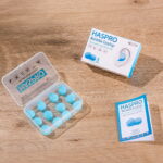 Haspro silikoniniai ausu kistukai 27db 6 poros.melyni militra.6 3