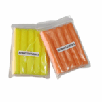 Putplasčio svetimkūniai užspringimo mokomajai liemenei, 10 vnt. rinkinys geltonas ir oranzinis