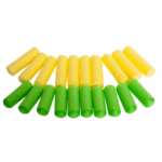 Putplasčio svetimkūniai užspringimo mokomajai liemenei, 10 vnt. rinkinys geltonas ir zalias