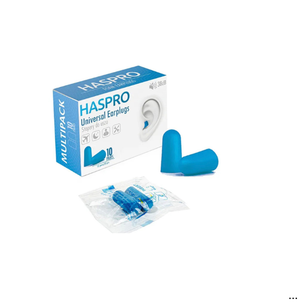Ausų kištukai HASPRO MULTI10 10 porų mėlyni