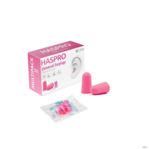 Ausų kištukai HASPRO MULTI10 10 porų rožiniai