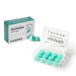 HASPRO MOLD 6P mėtiniai ausų kištukai plastikinėje dėžutėje, 6 poros