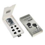 HASPRO Universal juodi ausų kištukai su trimis antgalių dydžiais S, M, L