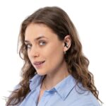 HASPRO Universal juodas ausų kištukas ausyje, diskretiškas dizainas